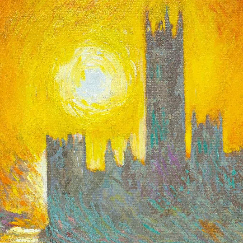 Study for Houses of Parliament at Sunset - Edition - RARE - SOLD by artist John Myatt - Wyecliffe Galleries