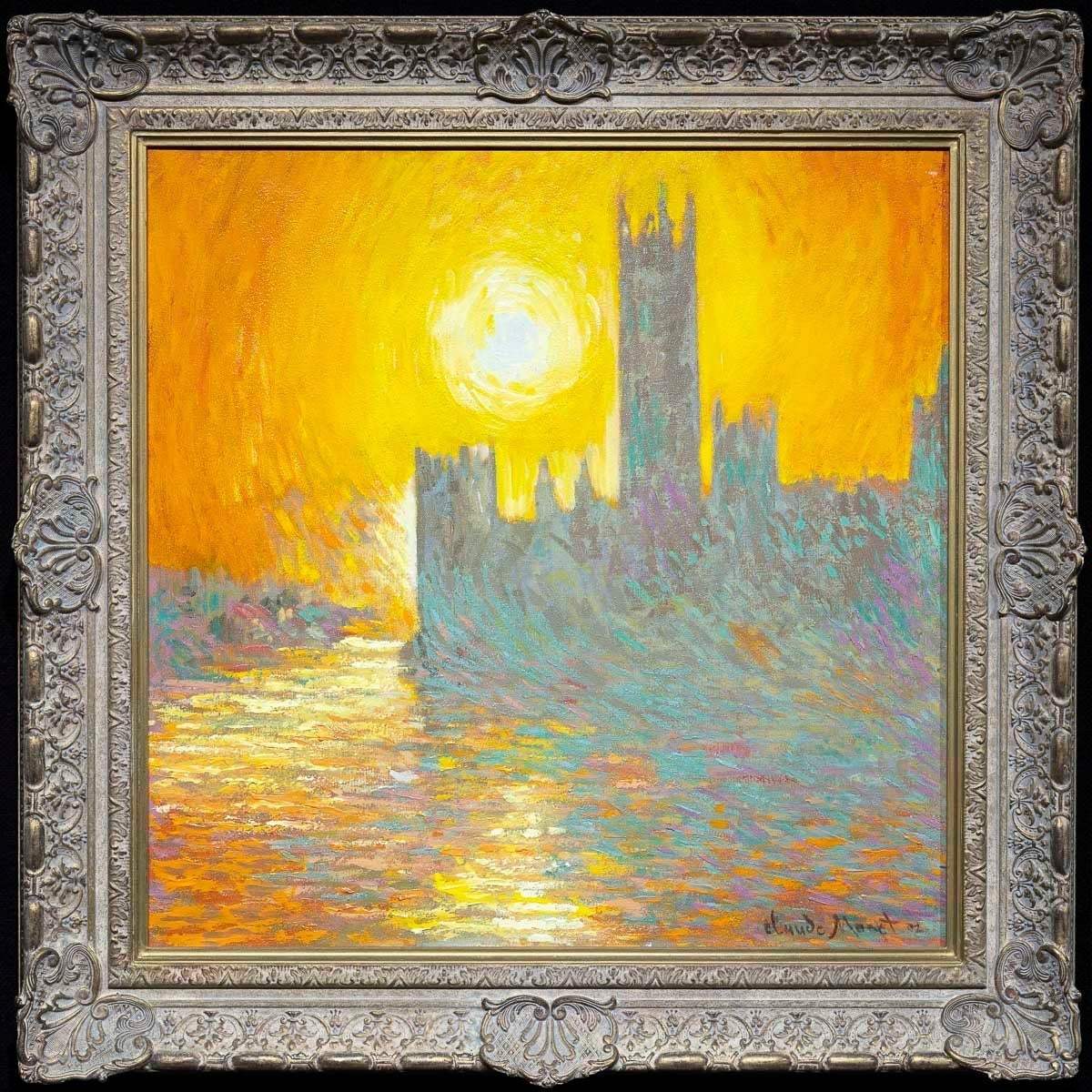 Study for Houses of Parliament at Sunset - Edition - RARE - SOLD by artist John Myatt - Wyecliffe Galleries