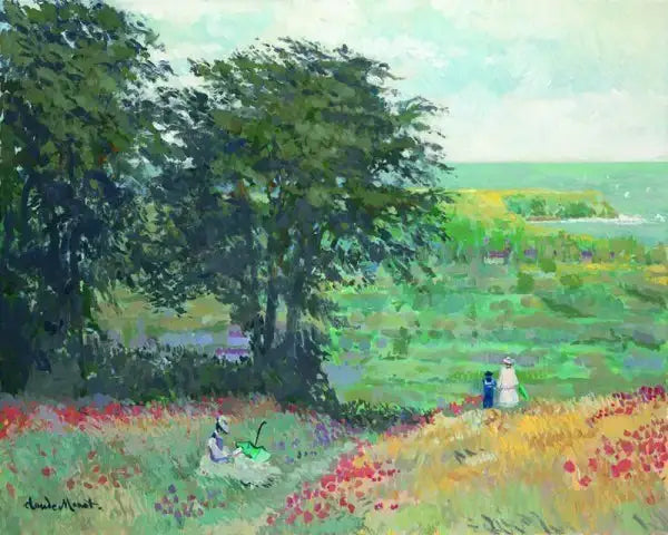 The Coast Beyond Trouville - SOLD by artist John Myatt - Wyecliffe Galleries