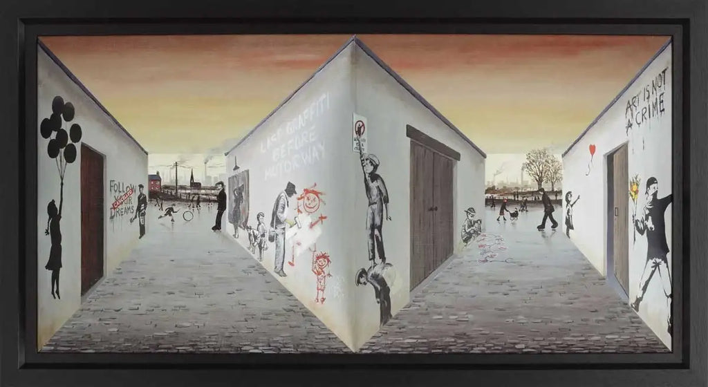 Banksy Was Here - SOLD OUT by artist John Wilson - Wyecliffe Galleries