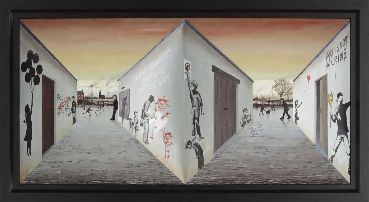 Banksy Was Here - SOLD OUT by artist John Wilson - Wyecliffe Galleries