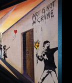 Banksy Was Here - SOLD OUT by artist John Wilson - Wyecliffe Galleries