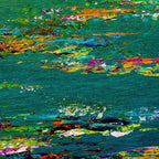 Calm With Pink - Original - SOLD by artist Kate Taylor - Wyecliffe Galleries