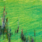 Green Square Mini - Original - SOLD by artist Kate Taylor - Wyecliffe Galleries