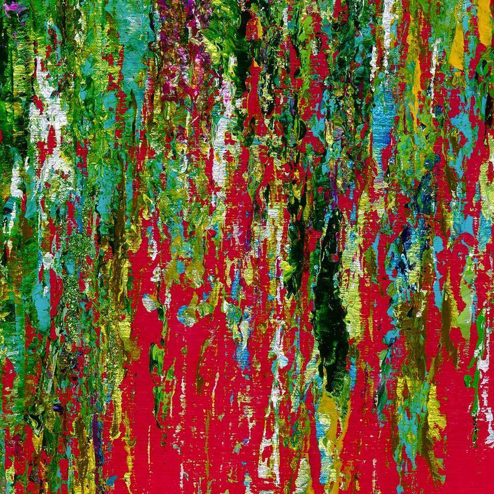 I'm On Red and Orange - SOLD by artist Kate Taylor - Wyecliffe Galleries