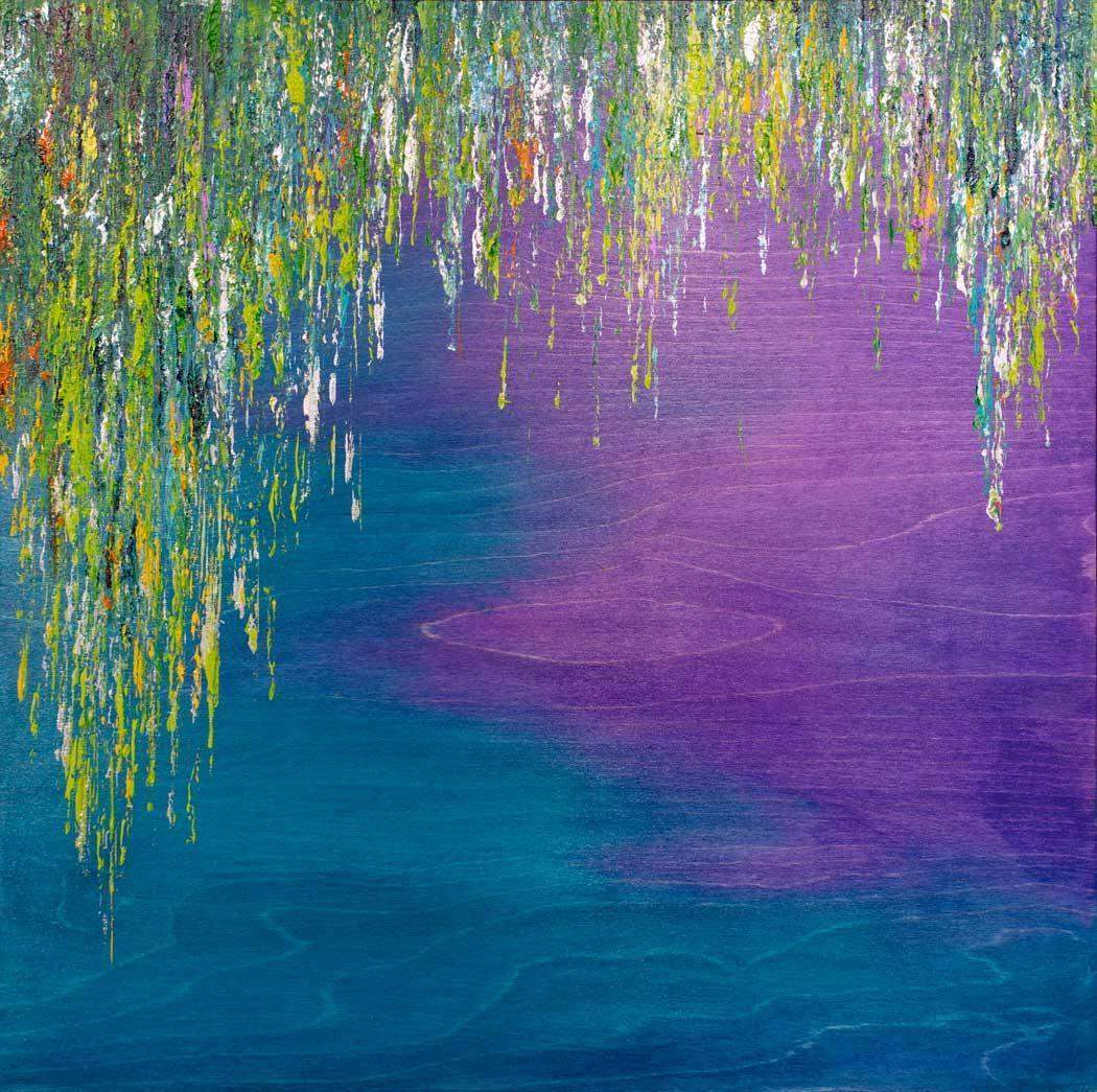 Indigo Sea - Original by artist Kate Taylor - Wyecliffe Galleries