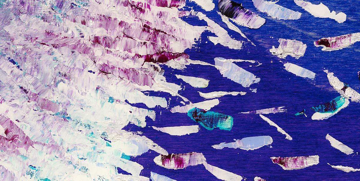 Purple Rain - Original by artist Kate Taylor - Wyecliffe Galleries
