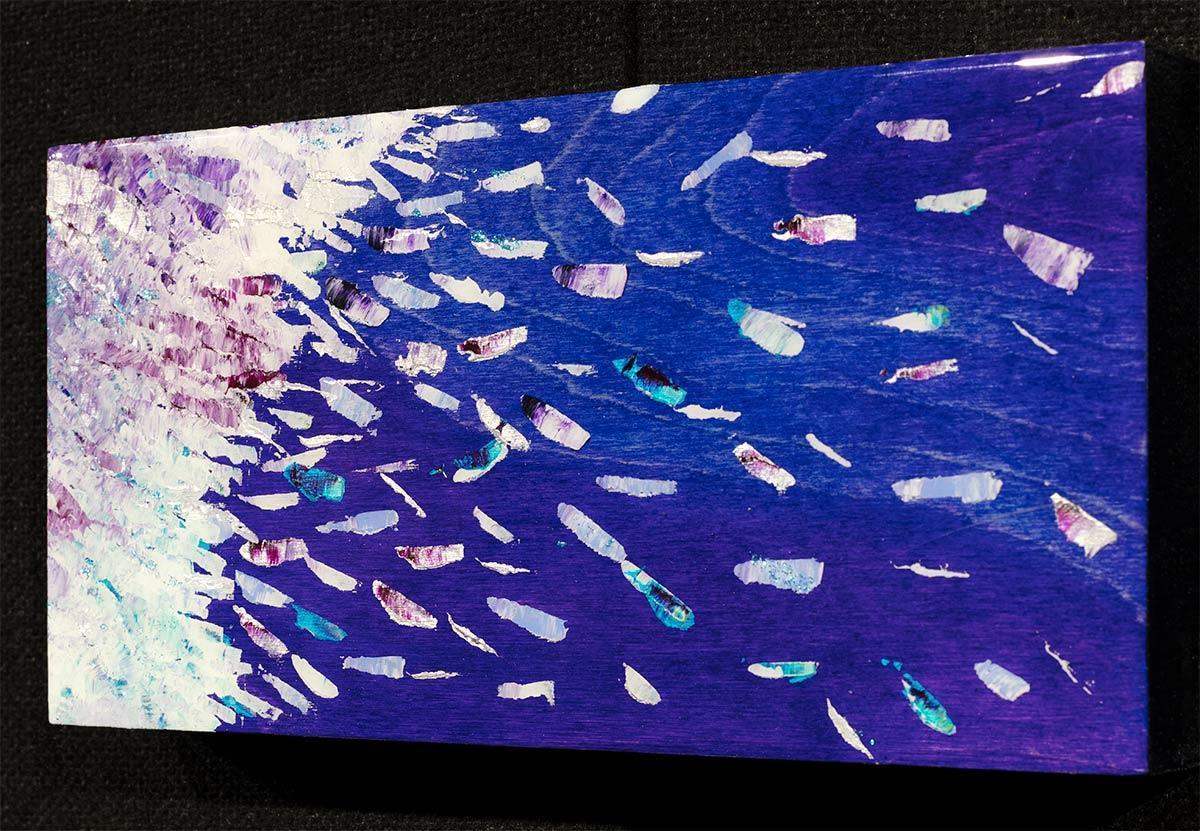 Purple Rain - Original by artist Kate Taylor - Wyecliffe Galleries