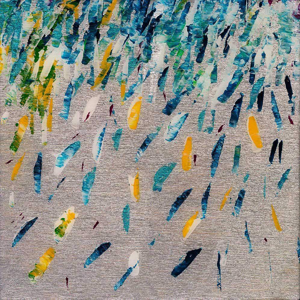 Silver Bloom Mini - Original by artist Kate Taylor - Wyecliffe Galleries