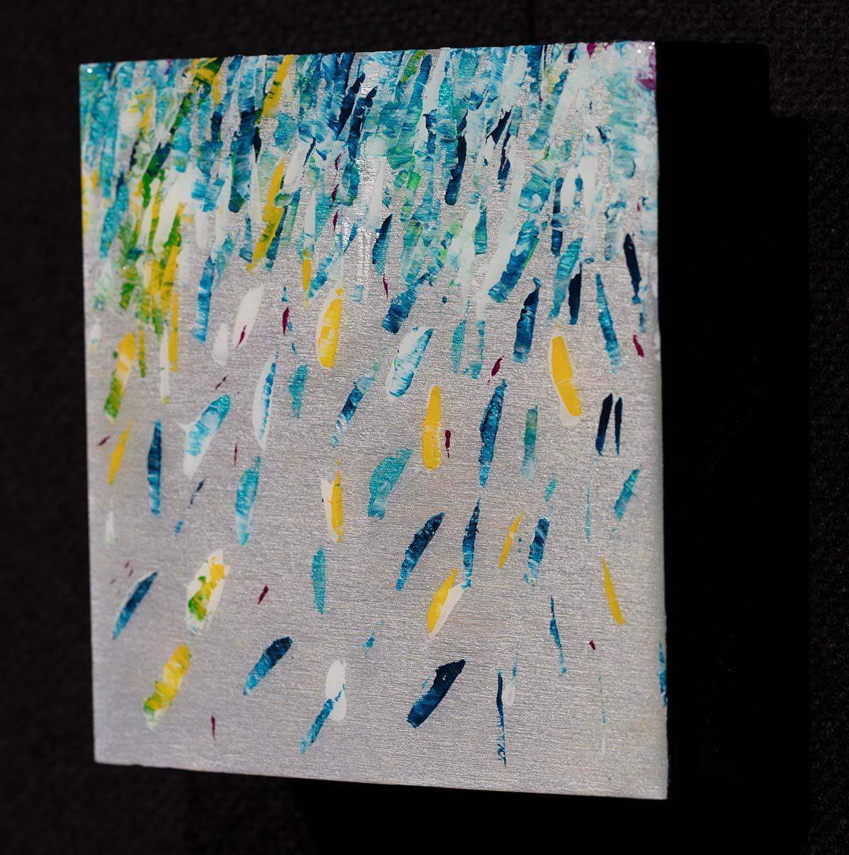 Silver Bloom Mini - Original by artist Kate Taylor - Wyecliffe Galleries