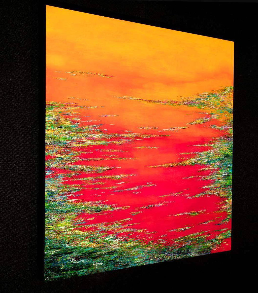 Sunset In Pinks - Original - SOLD by artist Kate Taylor - Wyecliffe Galleries