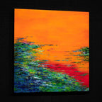 The Sun Sets Under The Water - Original by artist Kate Taylor - Wyecliffe Galleries