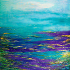 Twilight Indigo - Original - SOLD by artist Kate Taylor - Wyecliffe Galleries