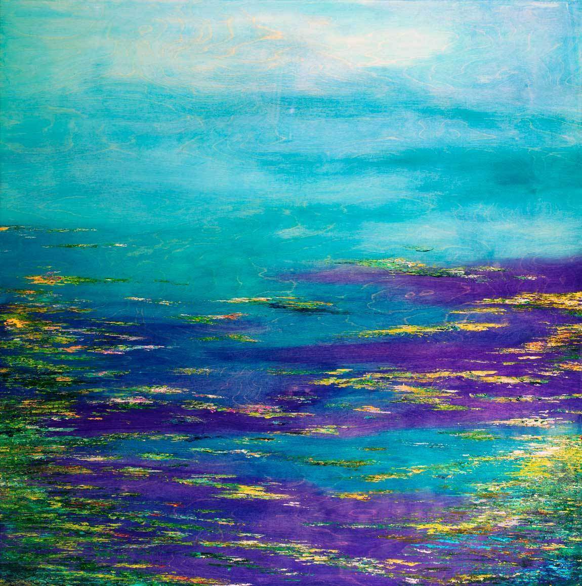 Twilight Indigo - Original - SOLD by artist Kate Taylor - Wyecliffe Galleries