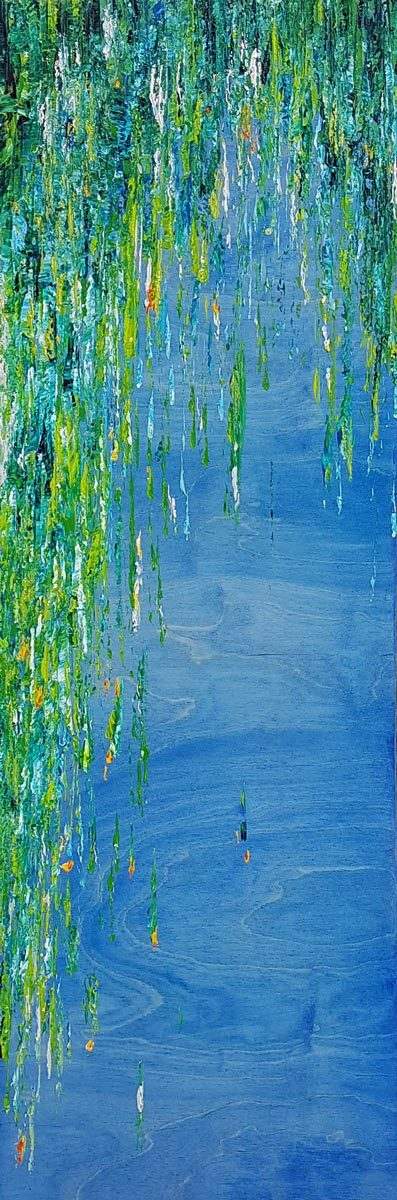 Wisteria Blue - Original by artist Kate Taylor - Wyecliffe Galleries