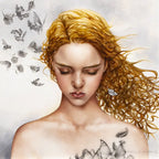 Becoming Nobody - Original - SOLD by artist Kerry Darlington - Wyecliffe Galleries