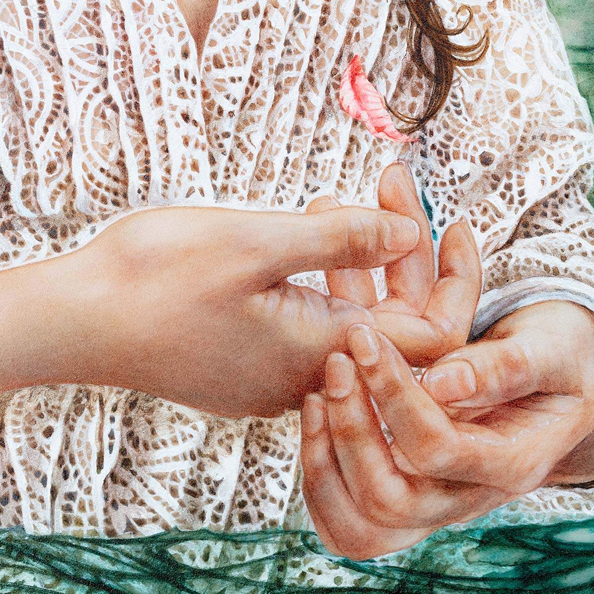 Internal Reflection - Original - SOLD by artist Kerry Darlington - Wyecliffe Galleries