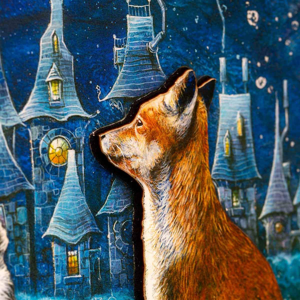 Walking Each Other Home - Edition - SOLD by artist Kerry Darlington - Wyecliffe Galleries