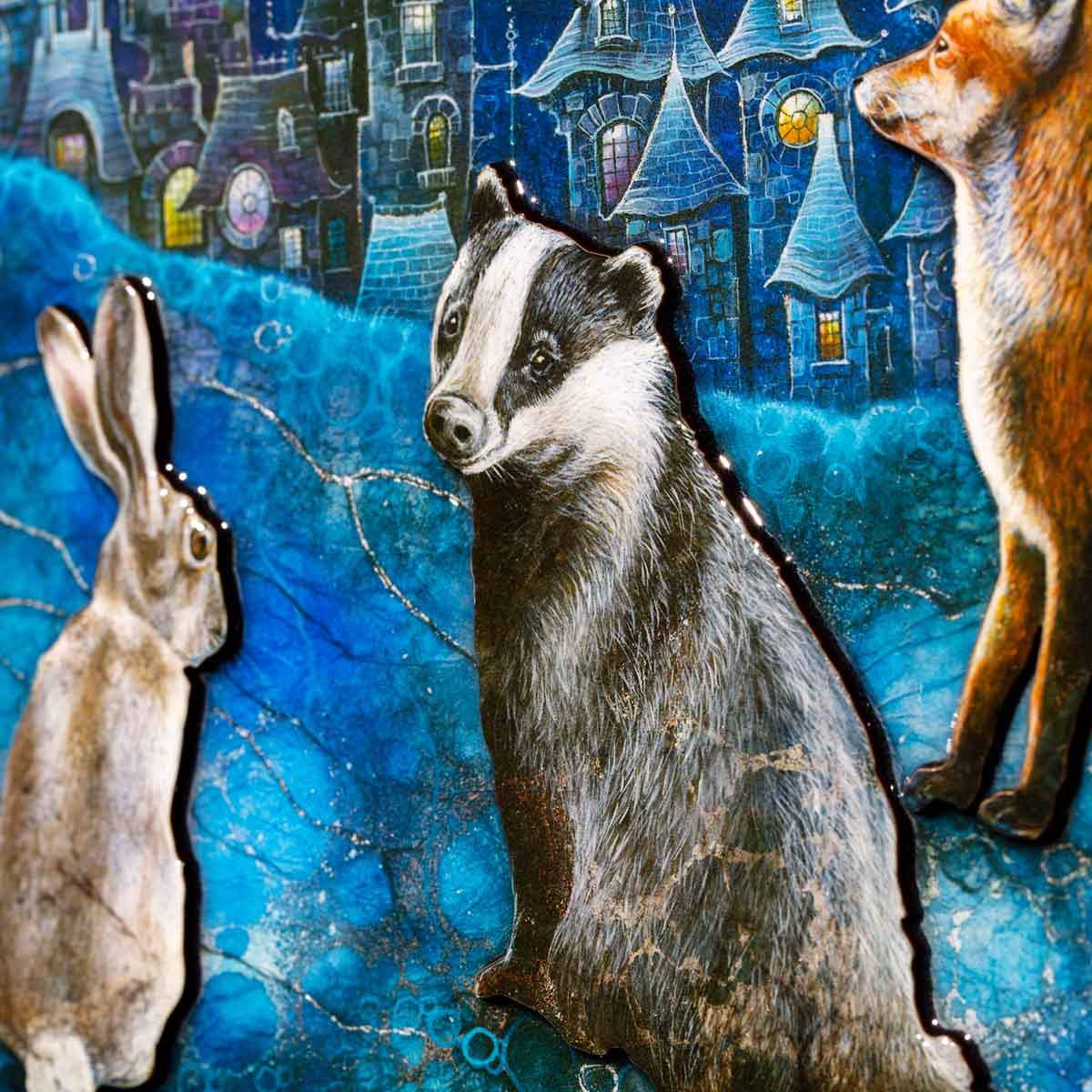 Walking Each Other Home - Edition - SOLD by artist Kerry Darlington - Wyecliffe Galleries