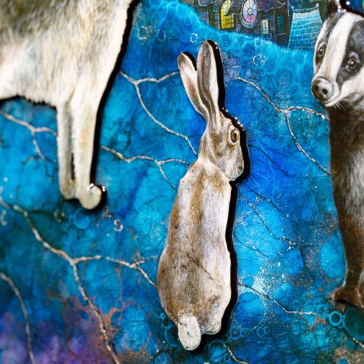 Walking Each Other Home - Edition - SOLD by artist Kerry Darlington - Wyecliffe Galleries