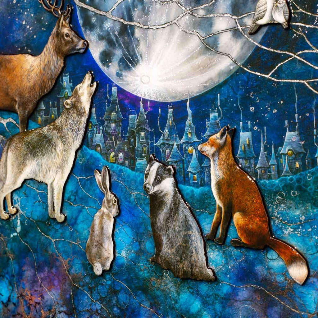 Walking Each Other Home - Edition - SOLD by artist Kerry Darlington - Wyecliffe Galleries