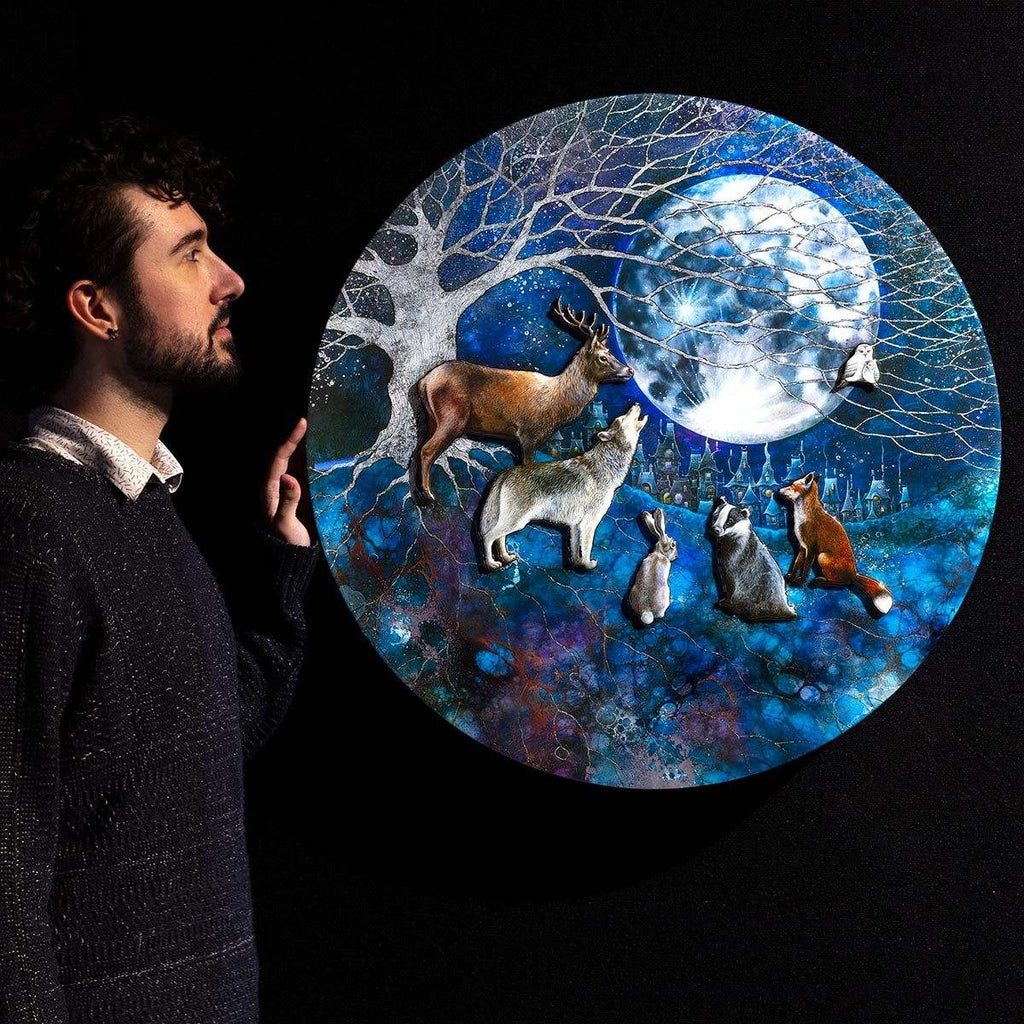 Walking Each Other Home - Edition - SOLD by artist Kerry Darlington - Wyecliffe Galleries