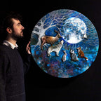 Walking Each Other Home - Edition - SOLD by artist Kerry Darlington - Wyecliffe Galleries