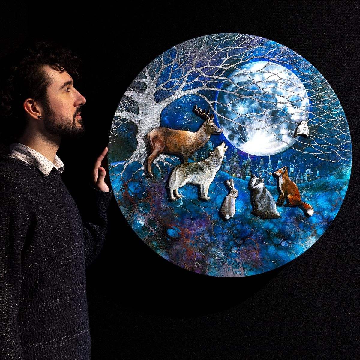 Walking Each Other Home - Edition - SOLD by artist Kerry Darlington - Wyecliffe Galleries