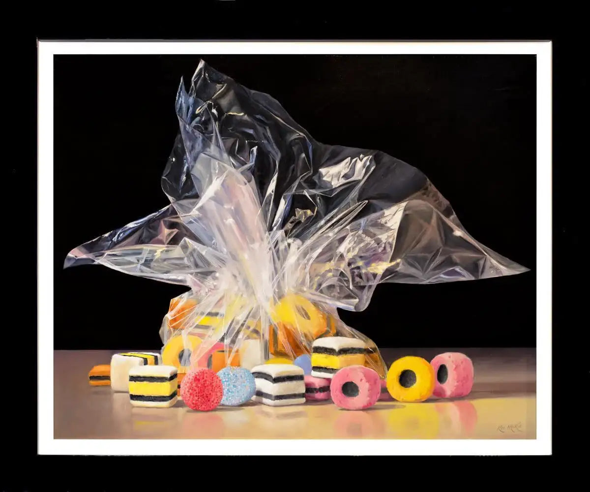 Liquorice Allsorts - Original - SOLD by artist Ken McKie - Wyecliffe Galleries