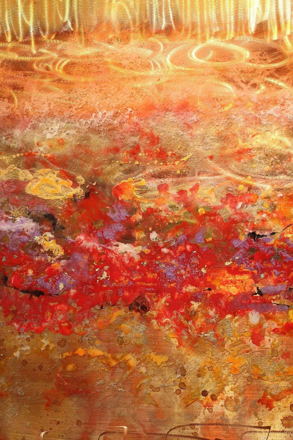 Confetti Red - SOLD by artist Ken Rausch - Wyecliffe Galleries