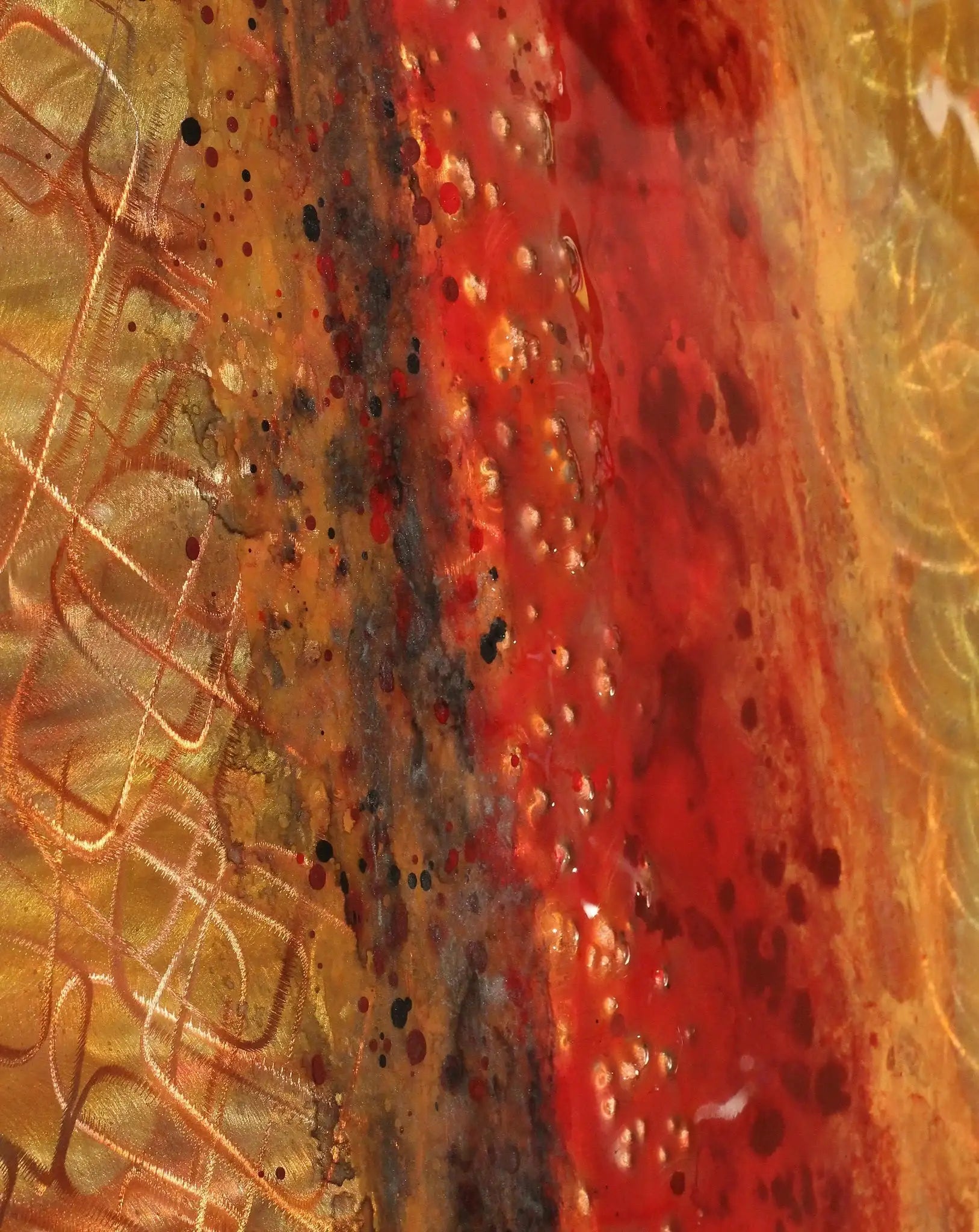 Copper Blaze - SOLD by artist Ken Rausch - Wyecliffe Galleries