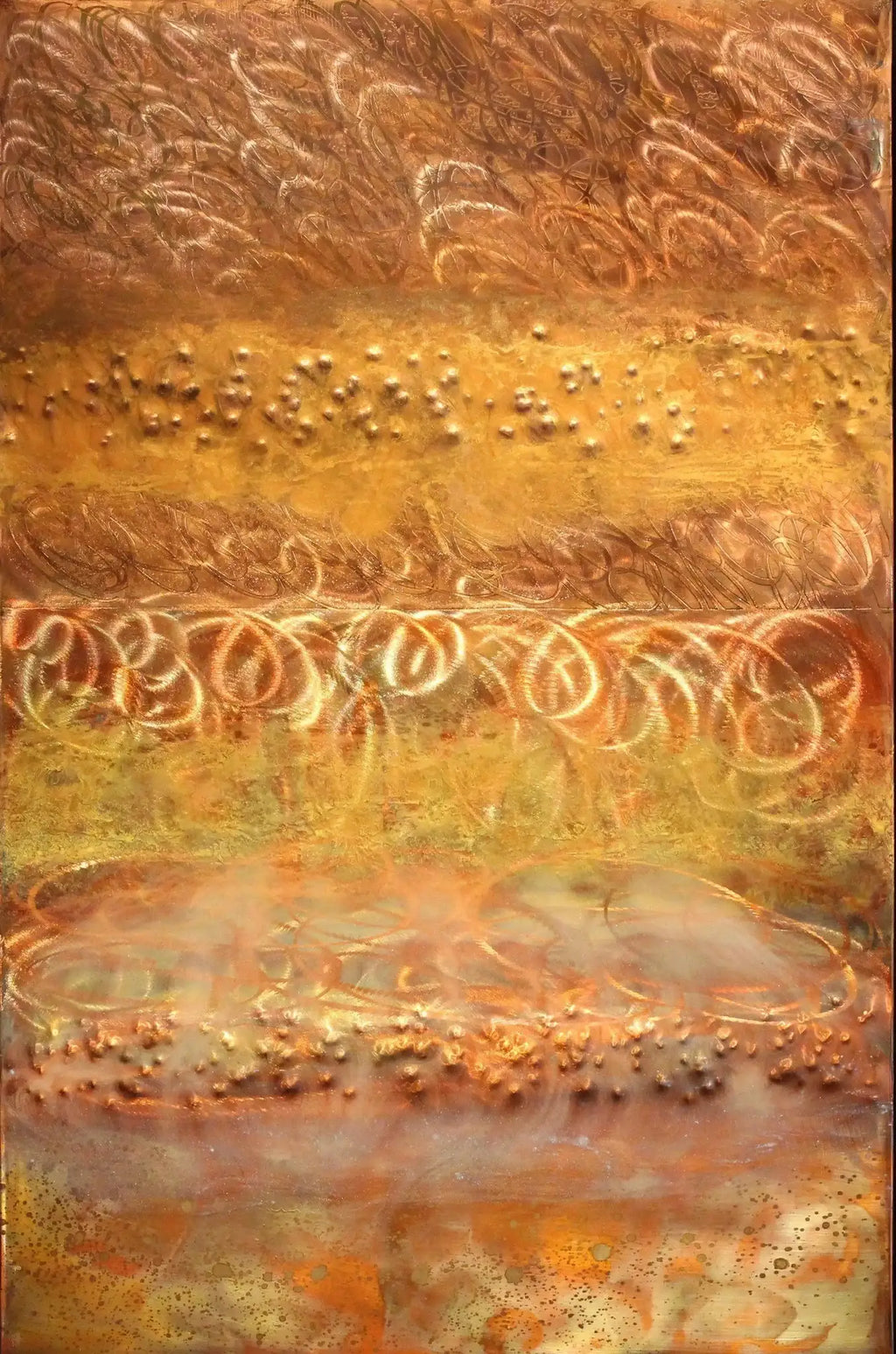 Copper Earth - SOLD by artist Ken Rausch - Wyecliffe Galleries