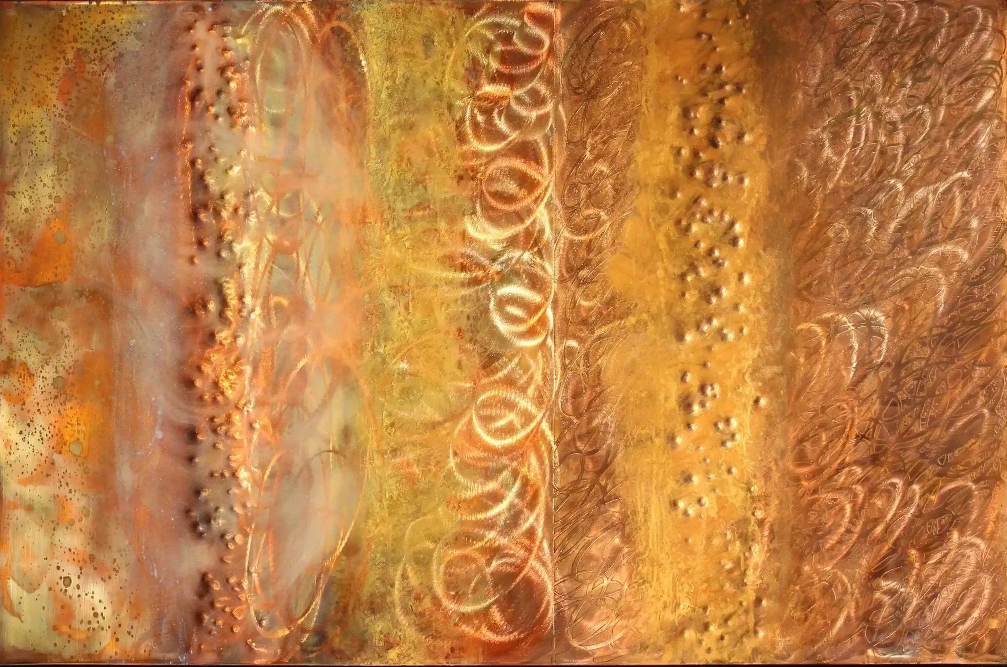 Copper Earth - SOLD by artist Ken Rausch - Wyecliffe Galleries