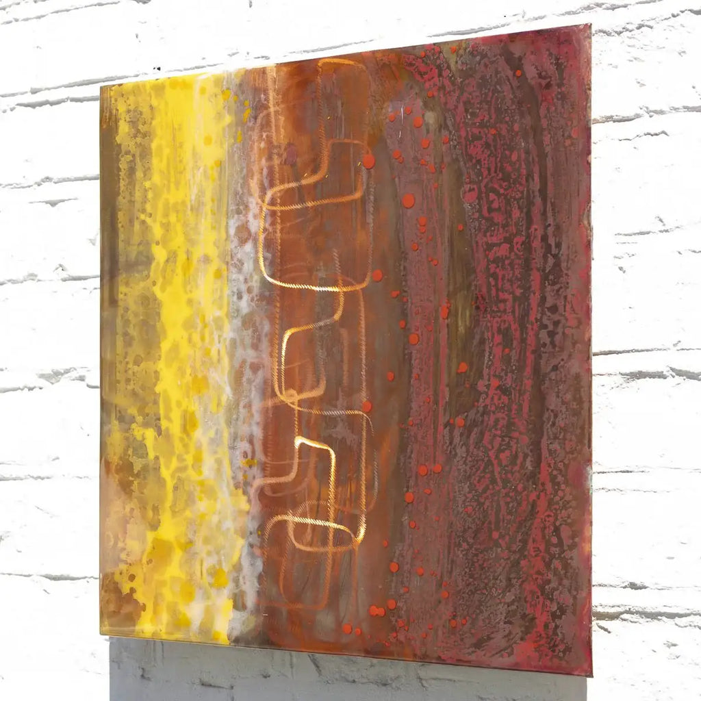 Copper Glow IX - Original - SOLD by artist Ken Rausch - Wyecliffe Galleries