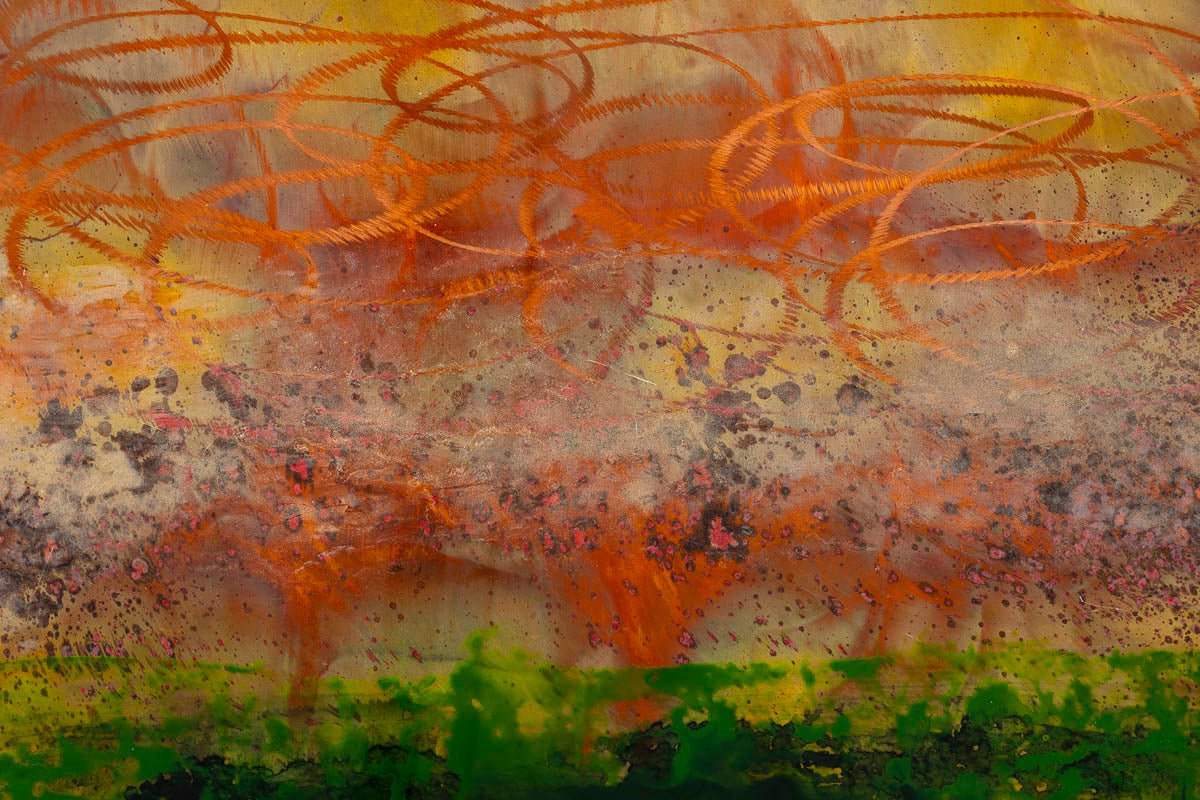 Copper Glow VI - Original - SOLD by artist Ken Rausch - Wyecliffe Galleries