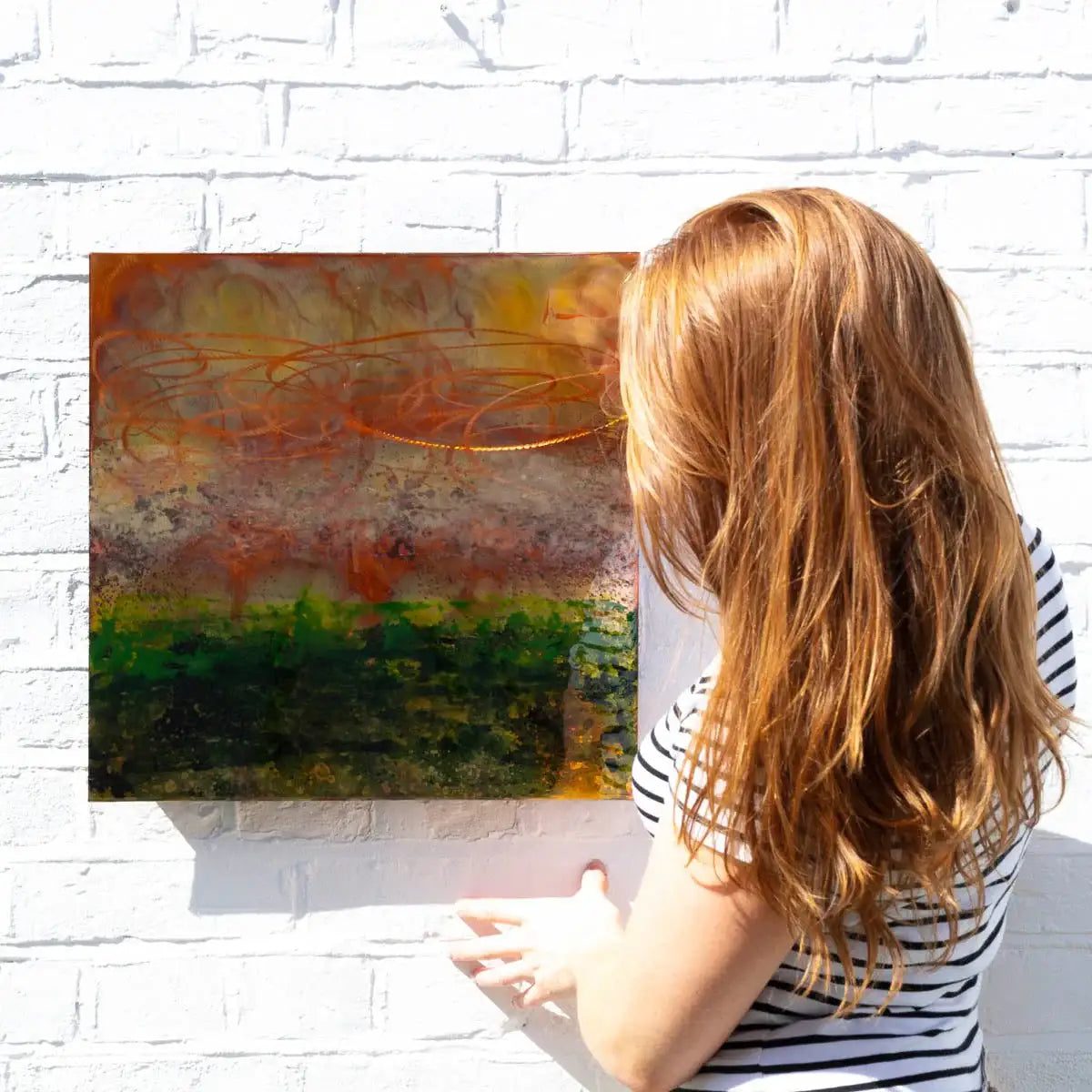 Copper Glow VI - Original - SOLD by artist Ken Rausch - Wyecliffe Galleries