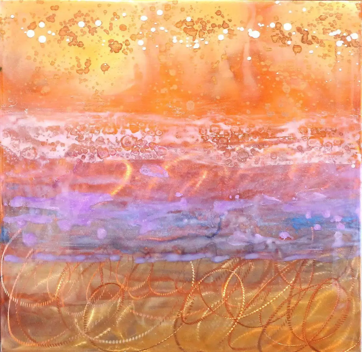 Copper Glow VIII - SOLD by artist Ken Rausch - Wyecliffe Galleries