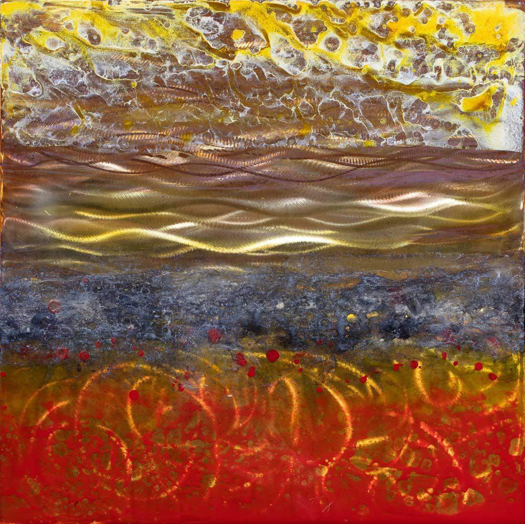 Copper Glow X - Original - SOLD by artist Ken Rausch - Wyecliffe Galleries