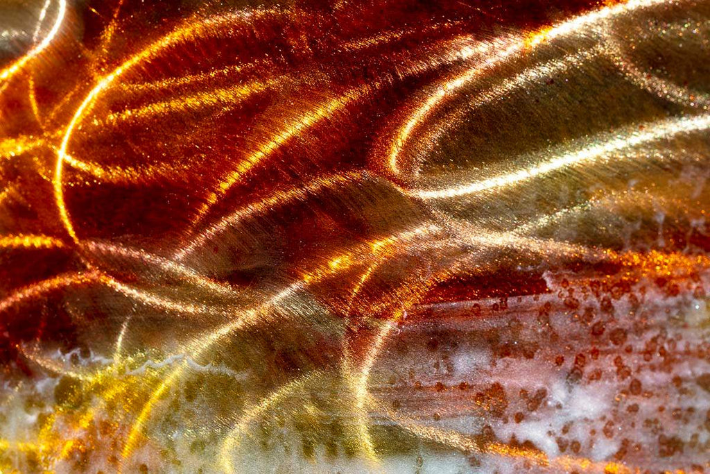 Copper Landscape I - Original - SOLD by artist Ken Rausch - Wyecliffe Galleries