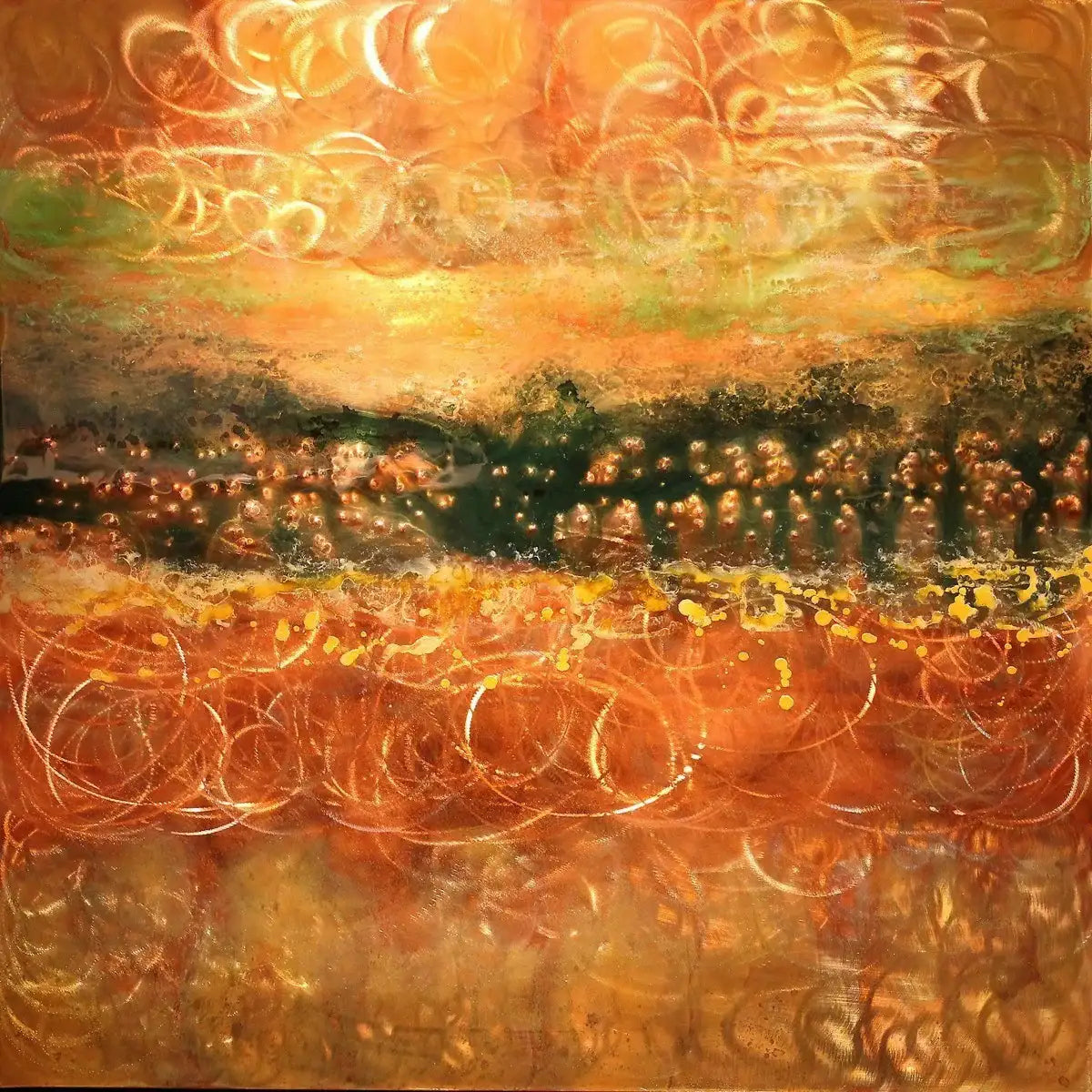 Forest Green - SOLD by artist Ken Rausch - Wyecliffe Galleries