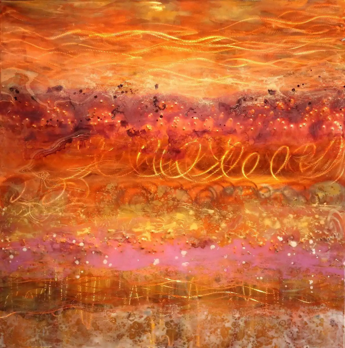 Lavender Smoke - SOLD by artist Ken Rausch - Wyecliffe Galleries