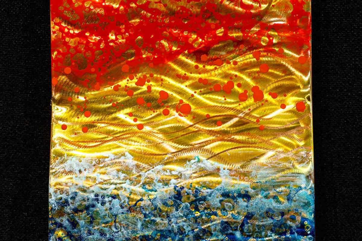 Waves of Copper - Original by artist Ken Rausch - Wyecliffe Galleries