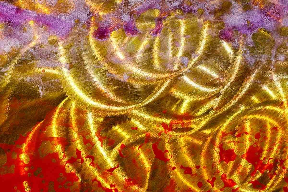 Waves of Copper - Original by artist Ken Rausch - Wyecliffe Galleries