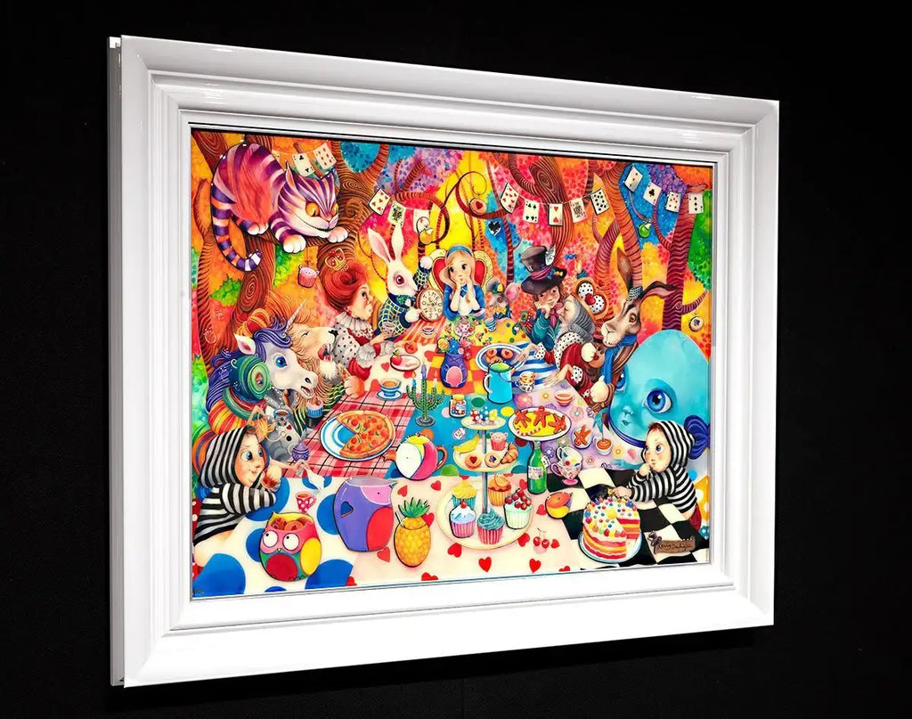 A Mad Tea-Party - Edition - SOLD by artist Kerry Darlington - Wyecliffe Galleries
