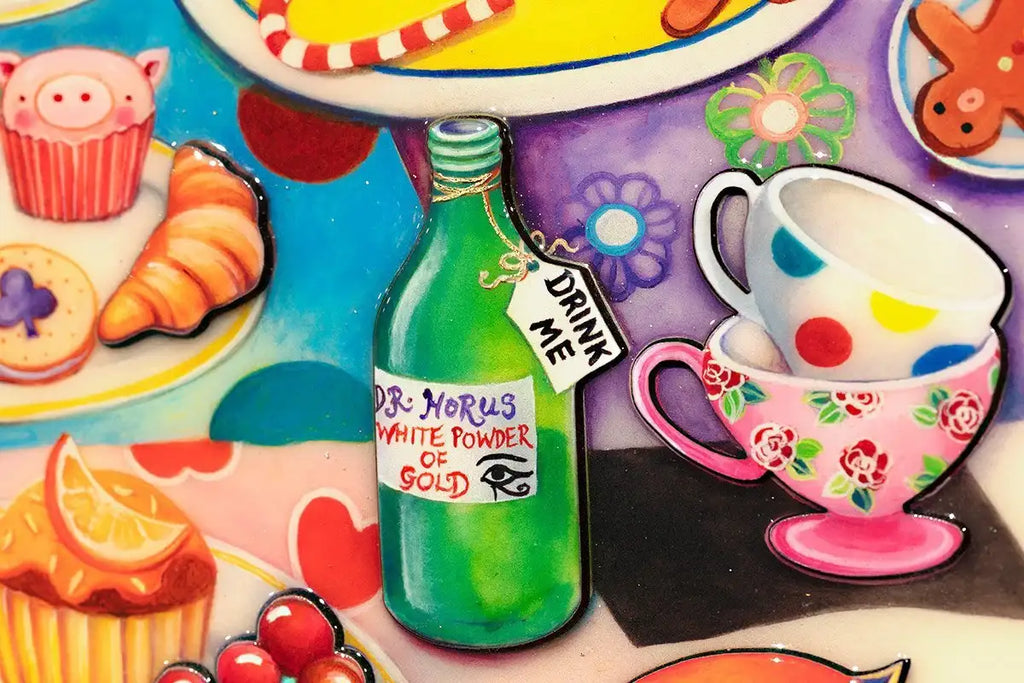 A Mad Tea-Party - Edition - SOLD by artist Kerry Darlington - Wyecliffe Galleries