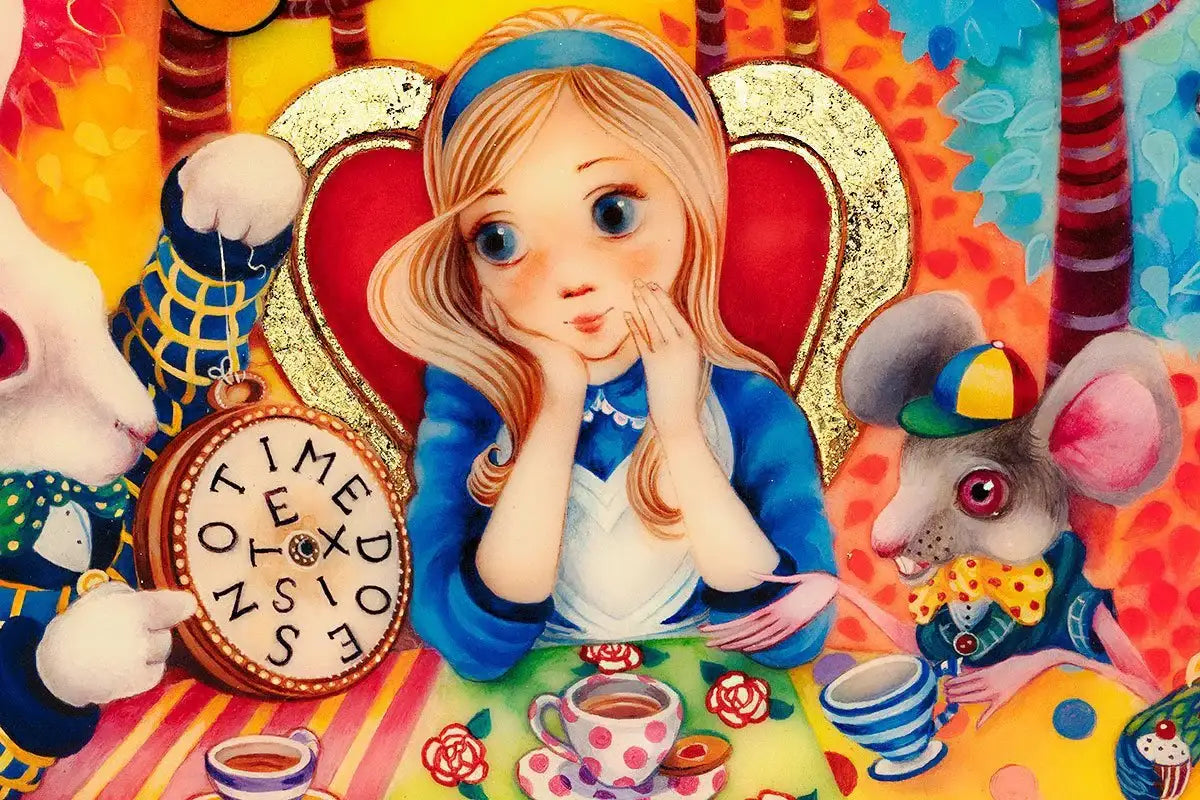 A Mad Tea-Party - Edition - SOLD by artist Kerry Darlington - Wyecliffe Galleries