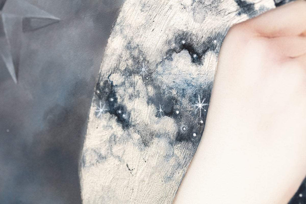 A Paper Moon - Original - SOLD by artist Kerry Darlington - Wyecliffe Galleries