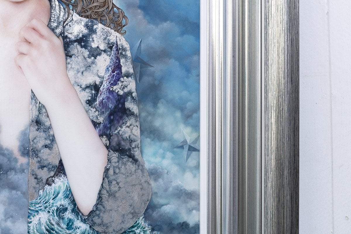 A Paper Moon - Original - SOLD by artist Kerry Darlington - Wyecliffe Galleries