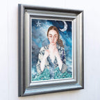 A Paper Moon - Original - SOLD by artist Kerry Darlington - Wyecliffe Galleries