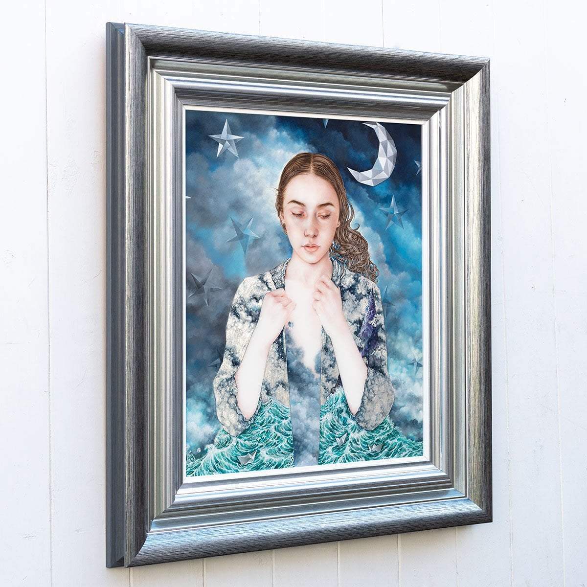 A Paper Moon - Original - SOLD by artist Kerry Darlington - Wyecliffe Galleries